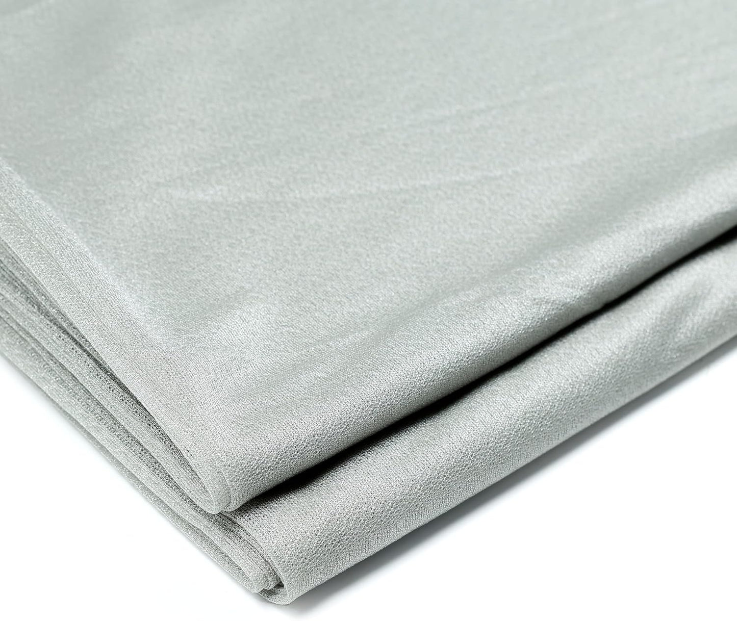 VDS Pack of 2 Panel (30 Inch X 40 Feet) Wedding Arch Draping Fabric Sheer Chiffon Fabric Drapery for Wedding Ceremony Reception Swag Backdrop Canopy Chuppah ARBO Altars Decoration (Grey)