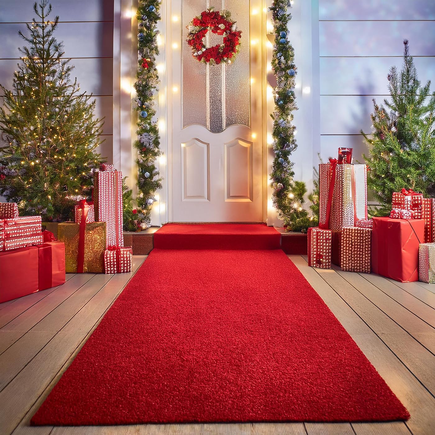 BANNER BUZZ Hollywood Red Carpet Runner – Premium Non-Slip 3x15 ft Aisle Rug for Weddings, Parties, and Events – Ideal for Step and Repeat Backdrop Event Decoration