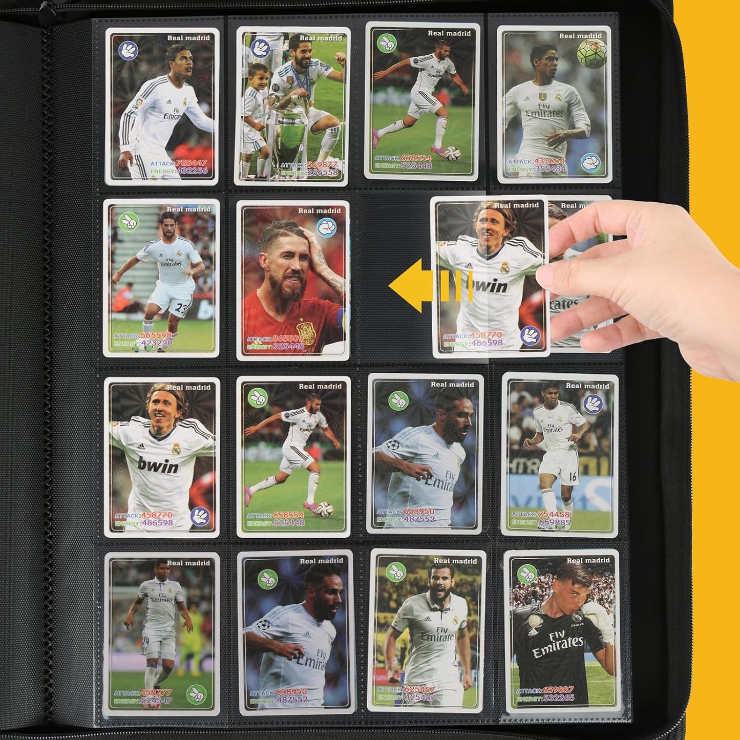 Trading Card Binder 16 Pocket, 1024 Pockets Card Binders, Card Collection Binder, Card Album Folder for MTG, TCG, Sports Cards, Game Cards (Red)