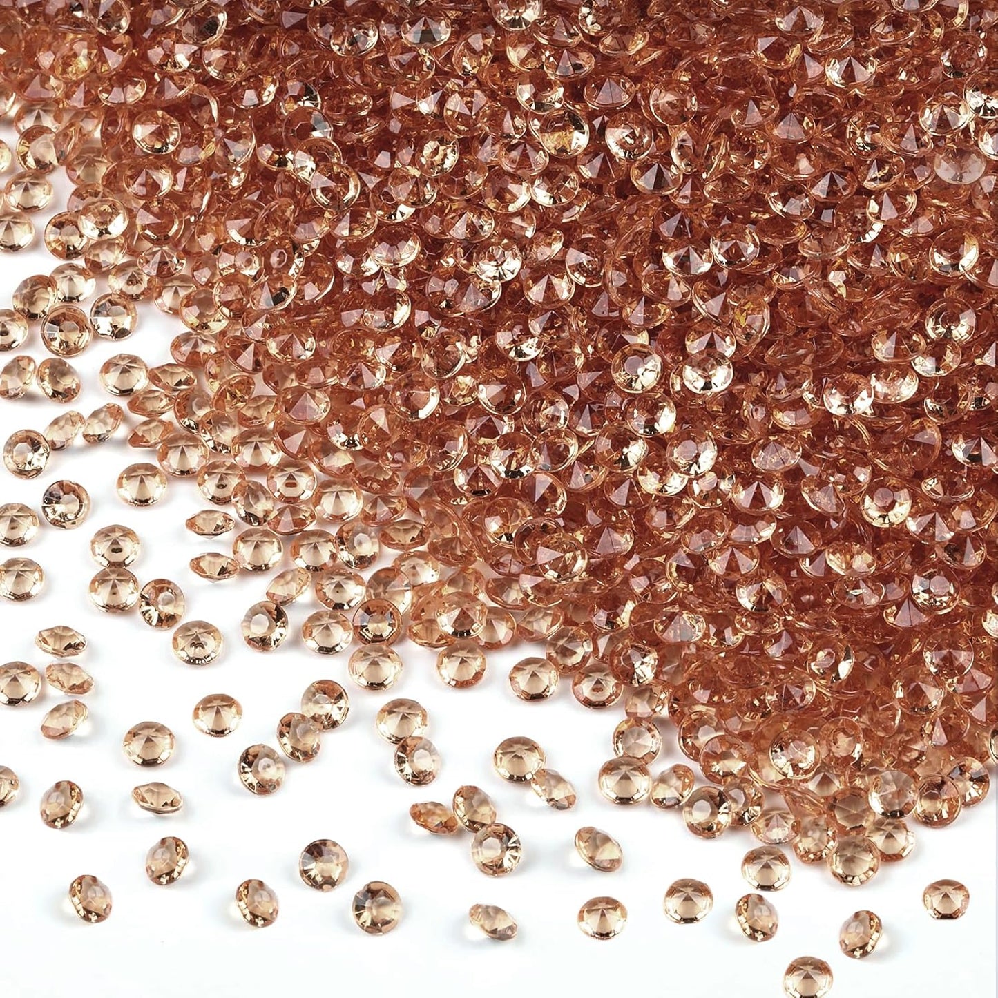 10000Pcs Crystal Acrylic Diamond Fake Gems Vase Filler, 4.5mm Faux Diamonds for Table Scatter Wedding Party, Bridal Shower, Birthday Decoration, Coffee