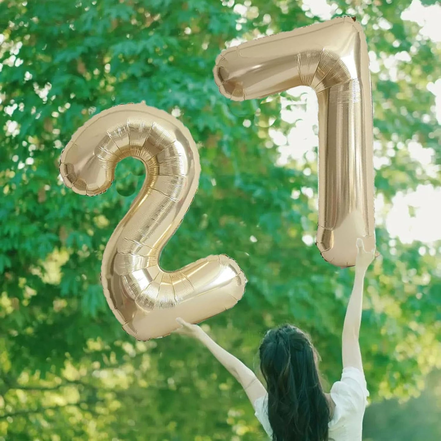 40 Inch Numbers 9 Light Gold Large Balloon Digital 9 for Birthday Party, 0-9 Birthday Party Decorations,Foil Mylar Big Number 9 Wedding Graduations Photo Shoot Decorations(Number 9)
