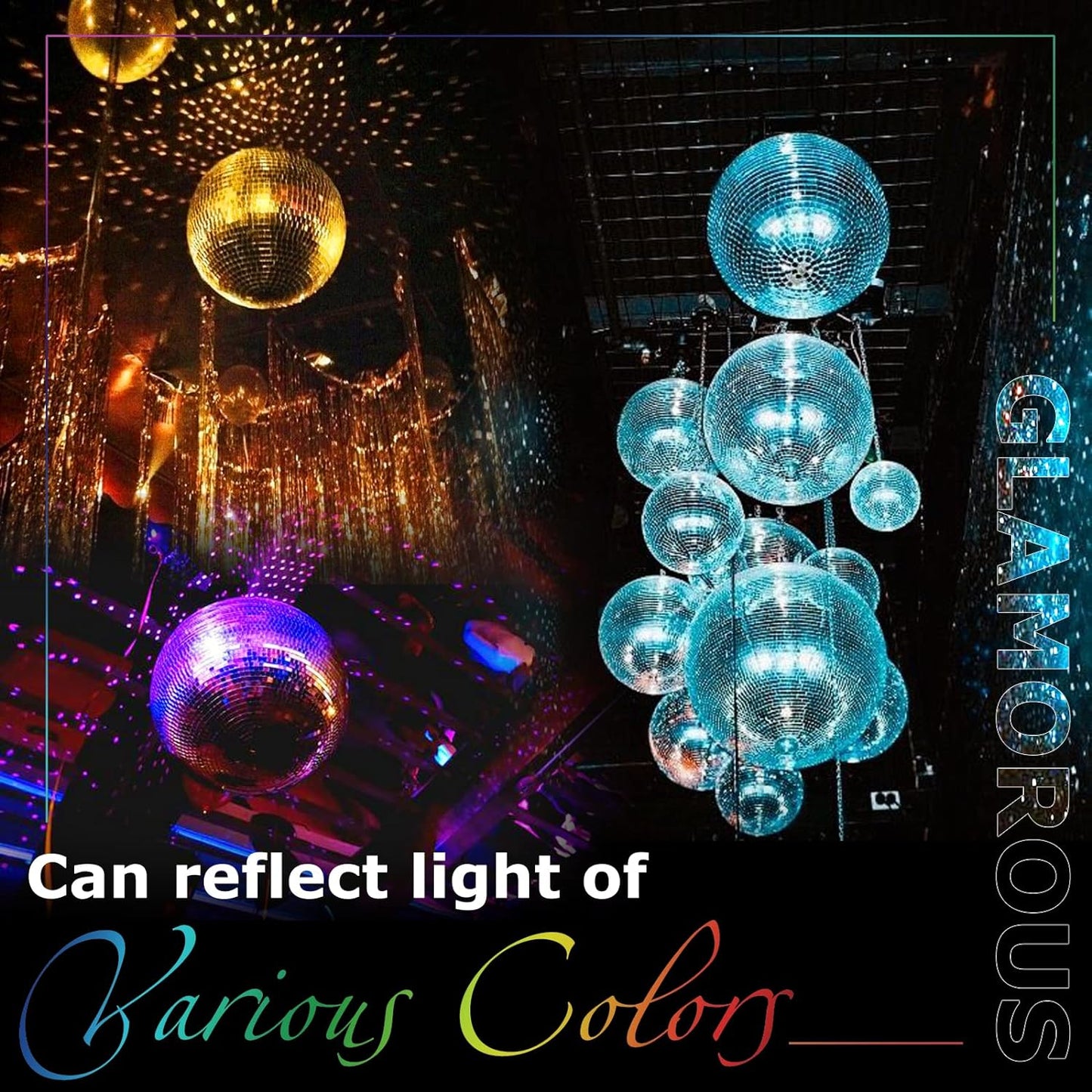 16-Inch Large Disco Ball – Mirror Ball Disco Ball Decor for Parties, Weddings, and Fun Party Events