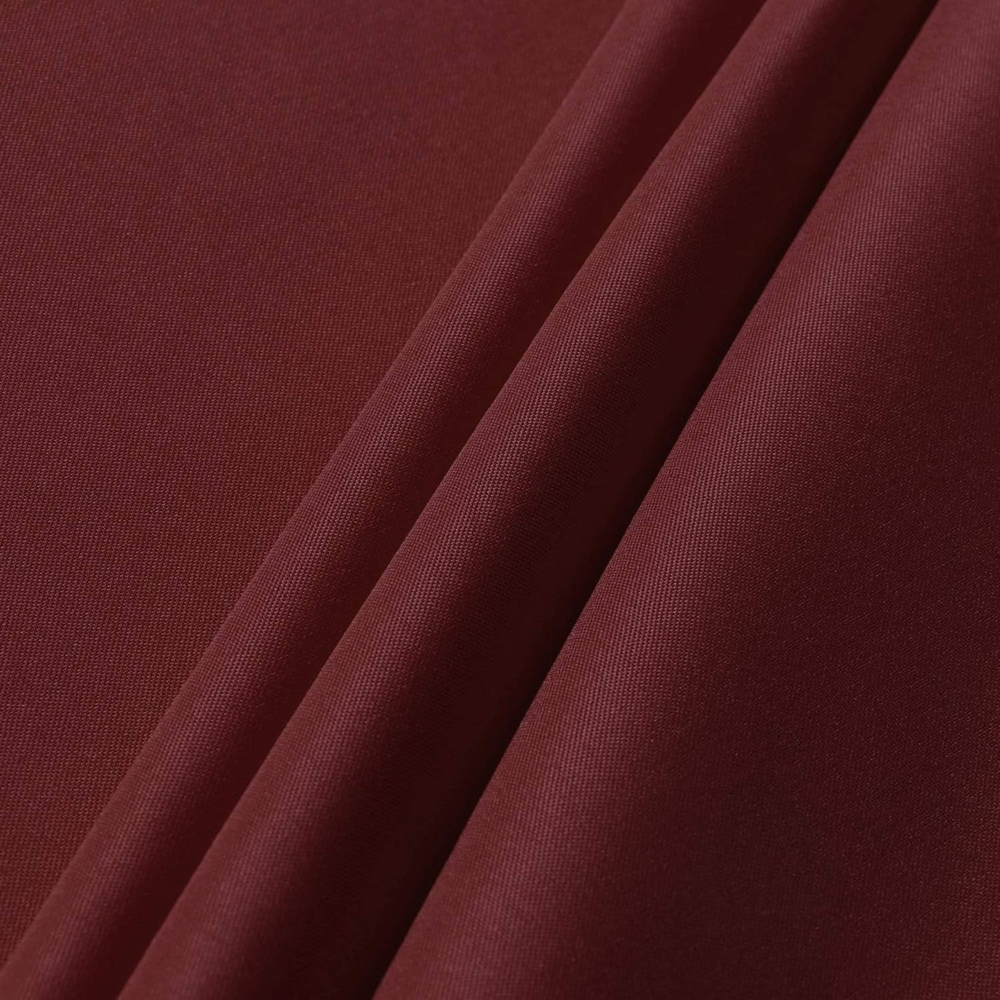sancua Round Tablecloth - 60 Inch - Water Resistant Spill Proof Washable Polyester Table Cloth Decorative Fabric Table Cover for Dining Tables, Buffet Parties and Camping, Burgundy