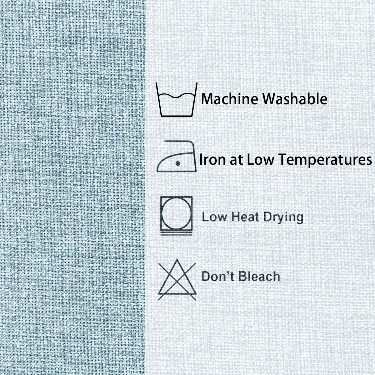 Hiasan Faux Linen Square Tablecloth - Wrinkle and Stain Resistant Washable Table Cloth for Kitchen Dining Room Holiday Table Cover for Dinner, Lux Slate Blue, 70 x 70 Inch