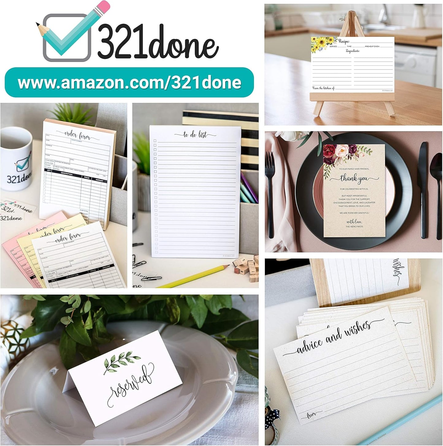 321Done Birthday Wishes and Advice Tan-Kraft (50) 4x6" Cards - Good Advice, Best Wishes, Memories Cards - Bday Party Idea Activity - Sweet 16, 30th, 40th, 50th - Fun Ad Lib Prompts - Made in USA