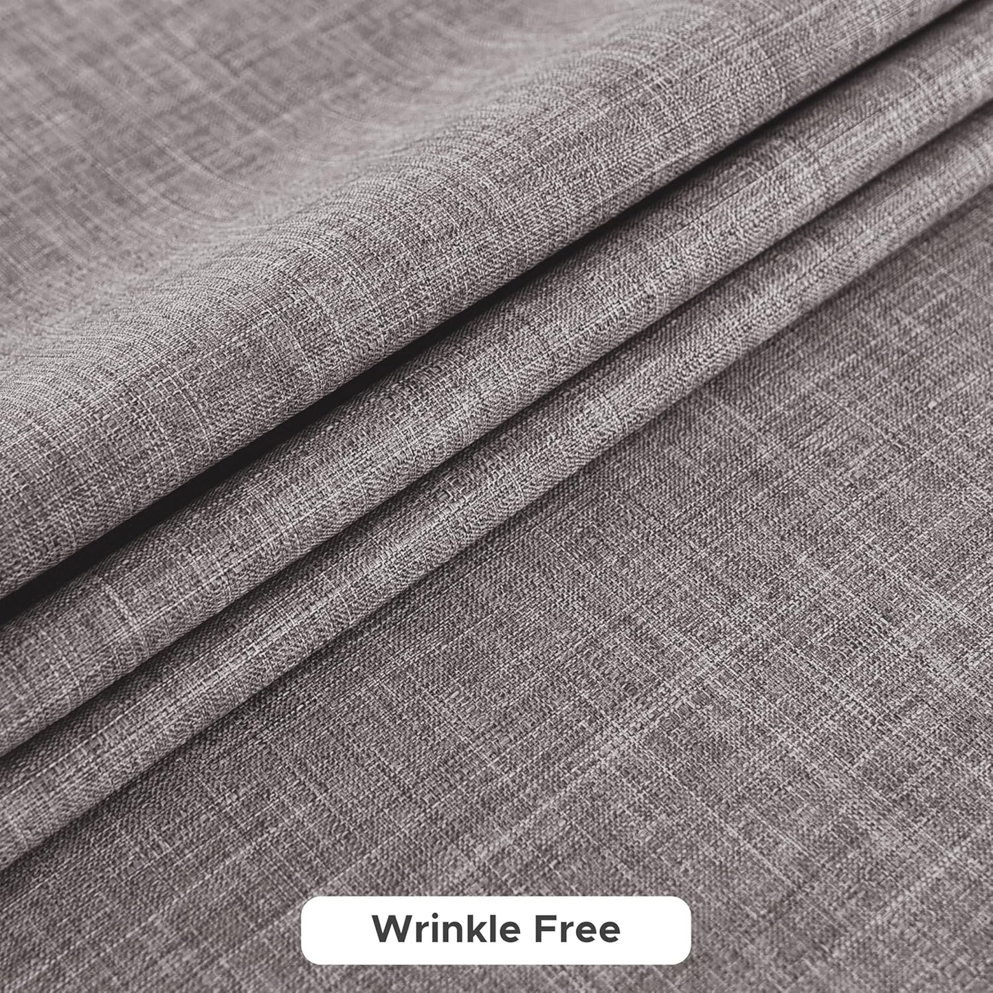 Fitable Faux Linen Tablecloths for Rectangle Tables: Water & Stain Resistant Farmhouse Table Cloth, Washable Burlap Textured Table Covers for Kitchen Dining Party(2 Pack, 60x120 Inch, Stone)