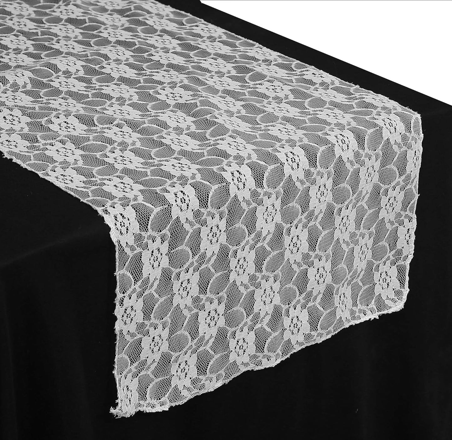 MDS Pack of 12 Wedding 12 x 108 inches Satin Table Runner for Wedding, Decorations for Birthday Parties, Banquets, Graduations, Engagements, Runners fit Rectangle, Round Table- White