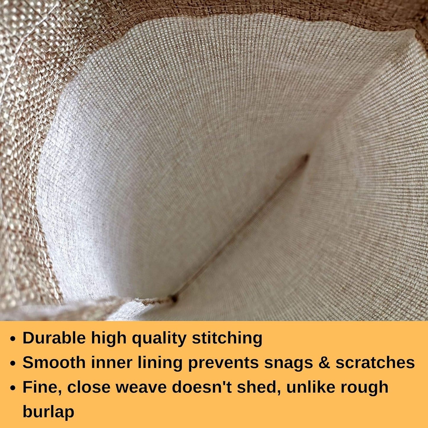 Supply Friend 25 Burlap Bags with Drawstring 8x12 Inch - Reusable Grocery, Household, Kitchen Storage Bag, Christmas, Advent, Holiday Gift Wrap, Wedding and Birthday Party Favor Gift Pouches