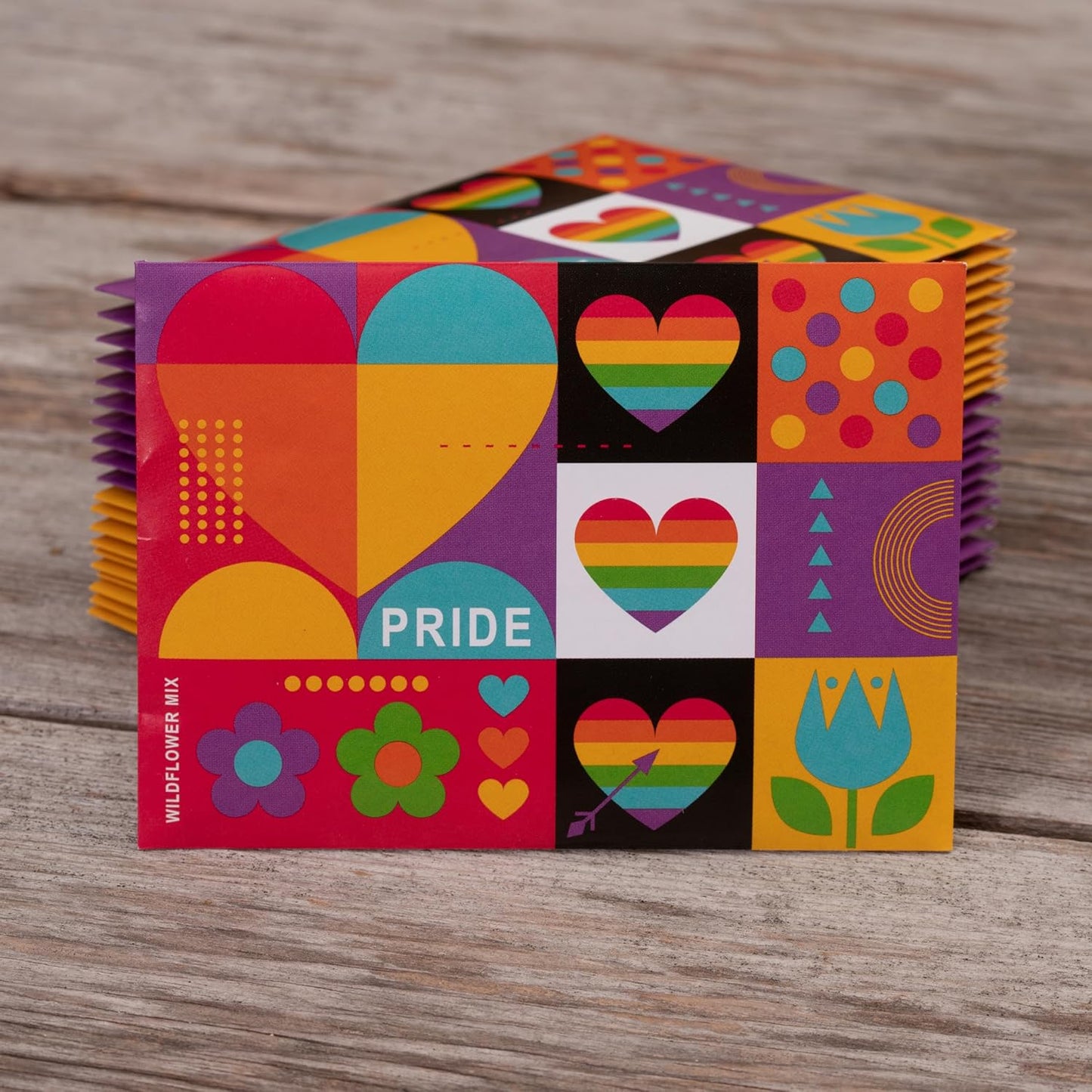 Pride - 25 Wildflower Packets for Planting - Celebrate Love & Show Your Pride - Garden Seeds to Grow Live Plants - Bentley Co.