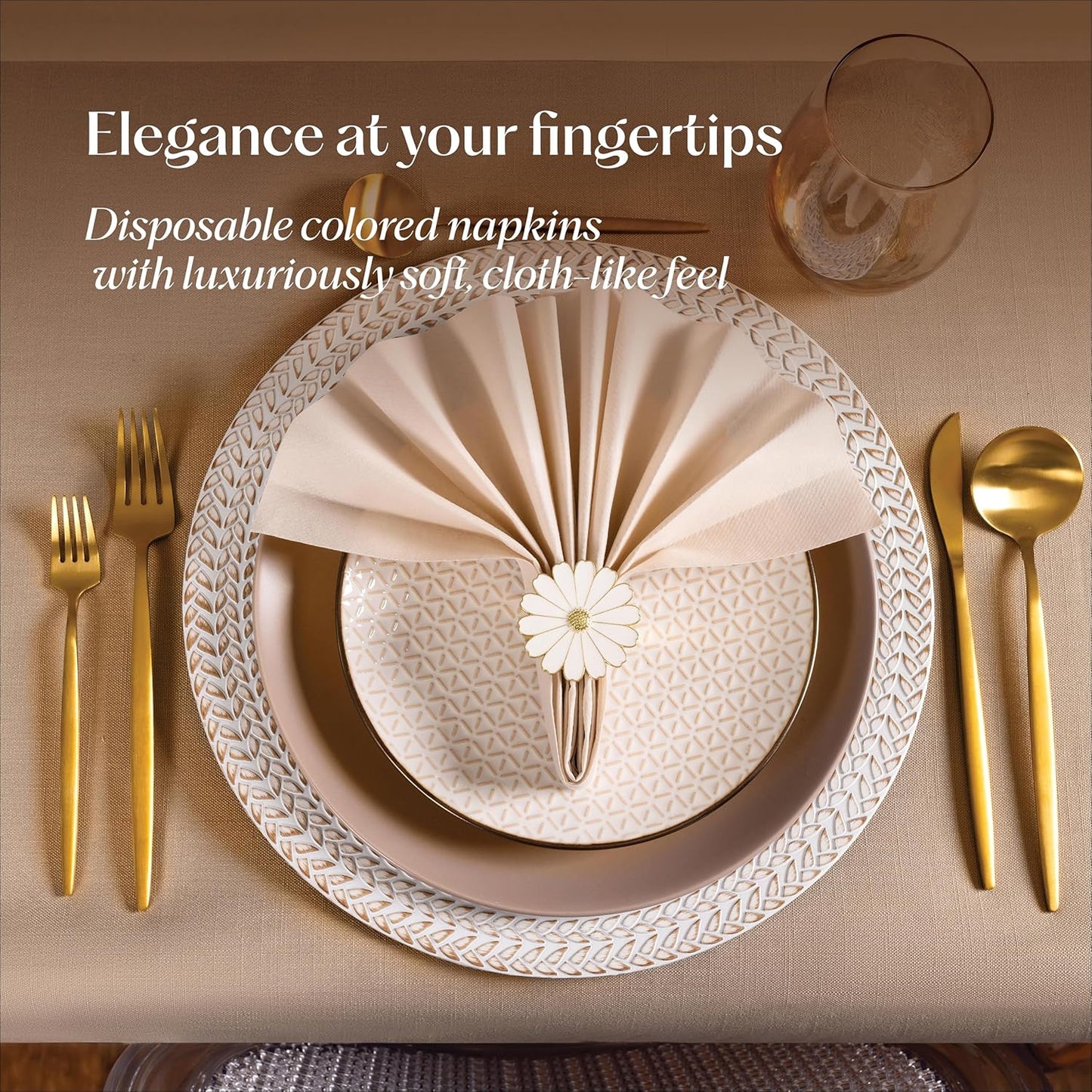 200-Pack Disposable Linen-Feel Red Napkins, 12" x 17" Cloth-Like Paper Dinner Napkins For Wedding, Bathroom, Party Or Event