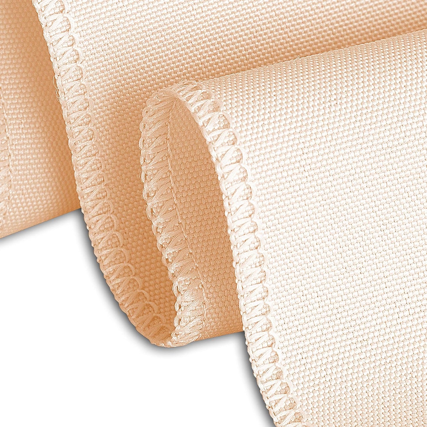 LTC LINENS 2 Pack 90 Inch Round Tablecloth Peach - Wrinkle Resistant Table Cloth for Round Table -Washable Polyester Fabric Table Cover for Wedding, Party