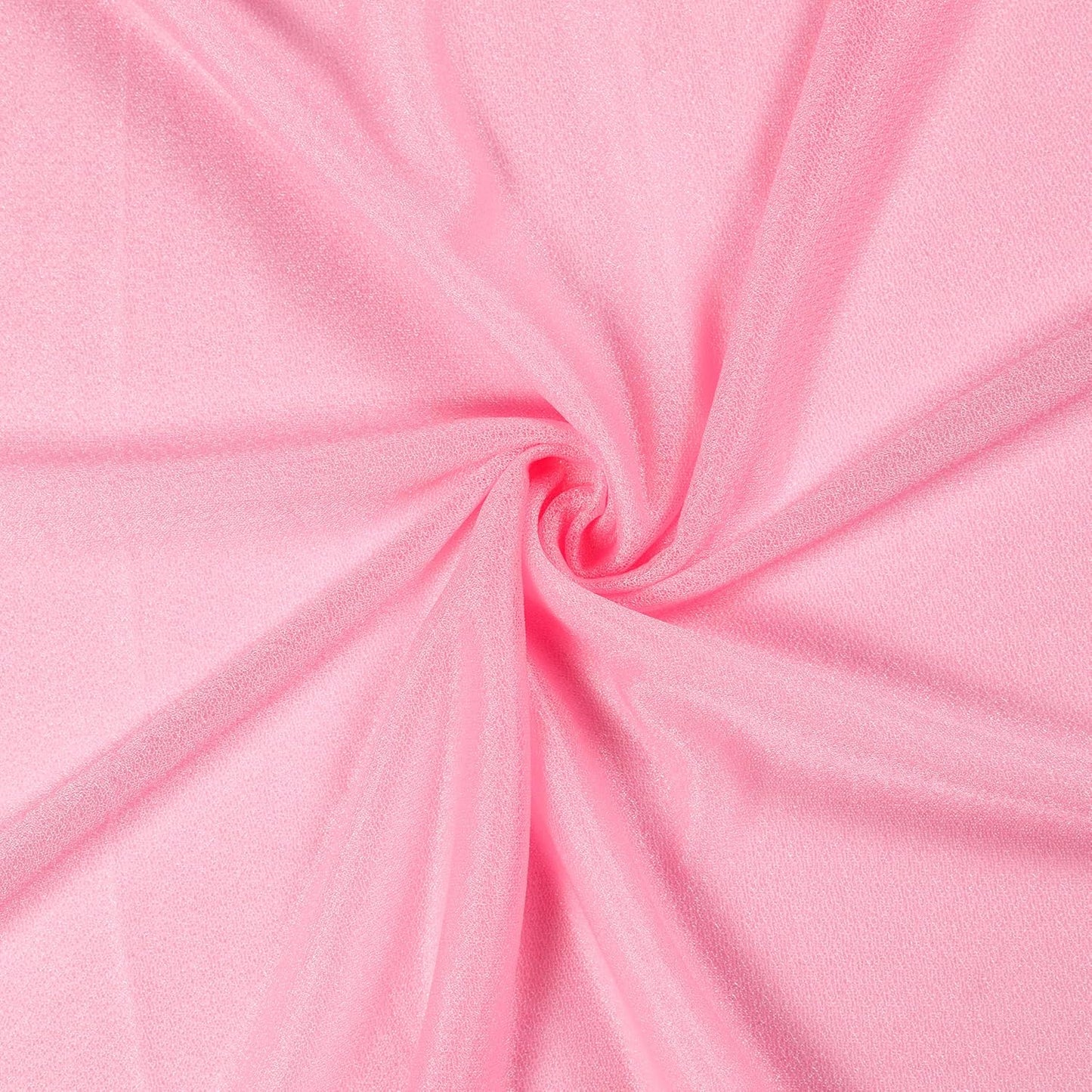 VDS Pack of 2 Panel (30 Inch X 50 Feet) Wedding Arch Draping Fabric Sheer Chiffon Fabric Drapery for Wedding Ceremony Reception Swag Backdrop Canopy Chuppah ARBO Altars Decoration (Coral)
