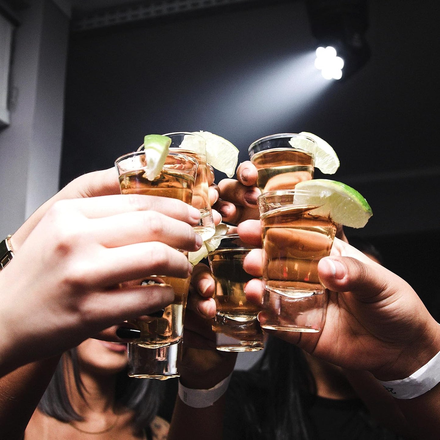 DISCOUNT PROMOS 2 oz. Lord Shooter Etched Shot Glasses, 10 pack, 21st Birthday Party, Lounge Glassware, Clear