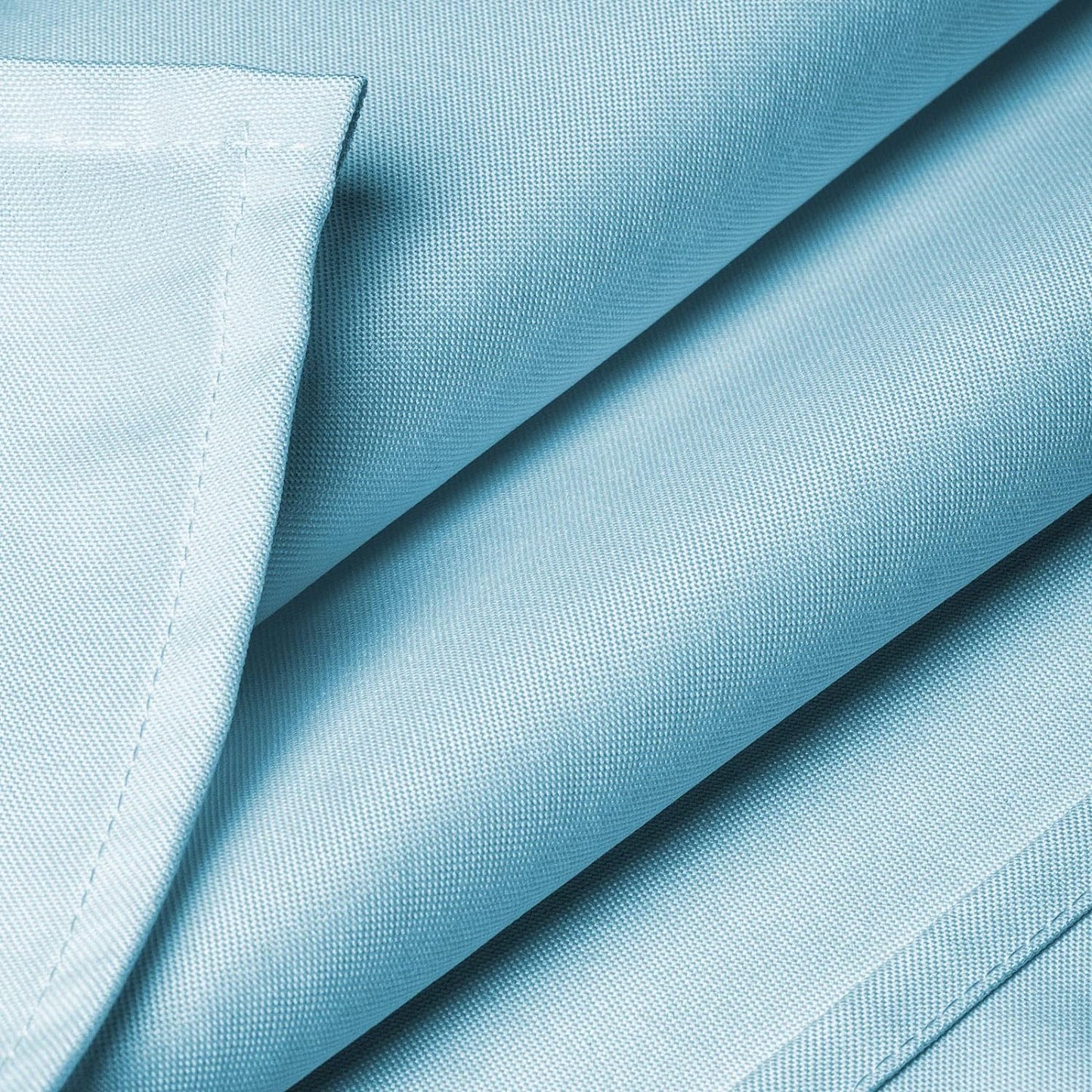 Lann's Linens - 10 Premium 90" x 156" Tablecloths for Wedding/Banquet/Restaurant - Rectangular Polyester Fabric Table Cloths - Baby Blue
