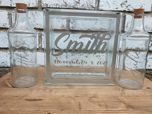Personalized Sand Ceremony Unity Wedding Set