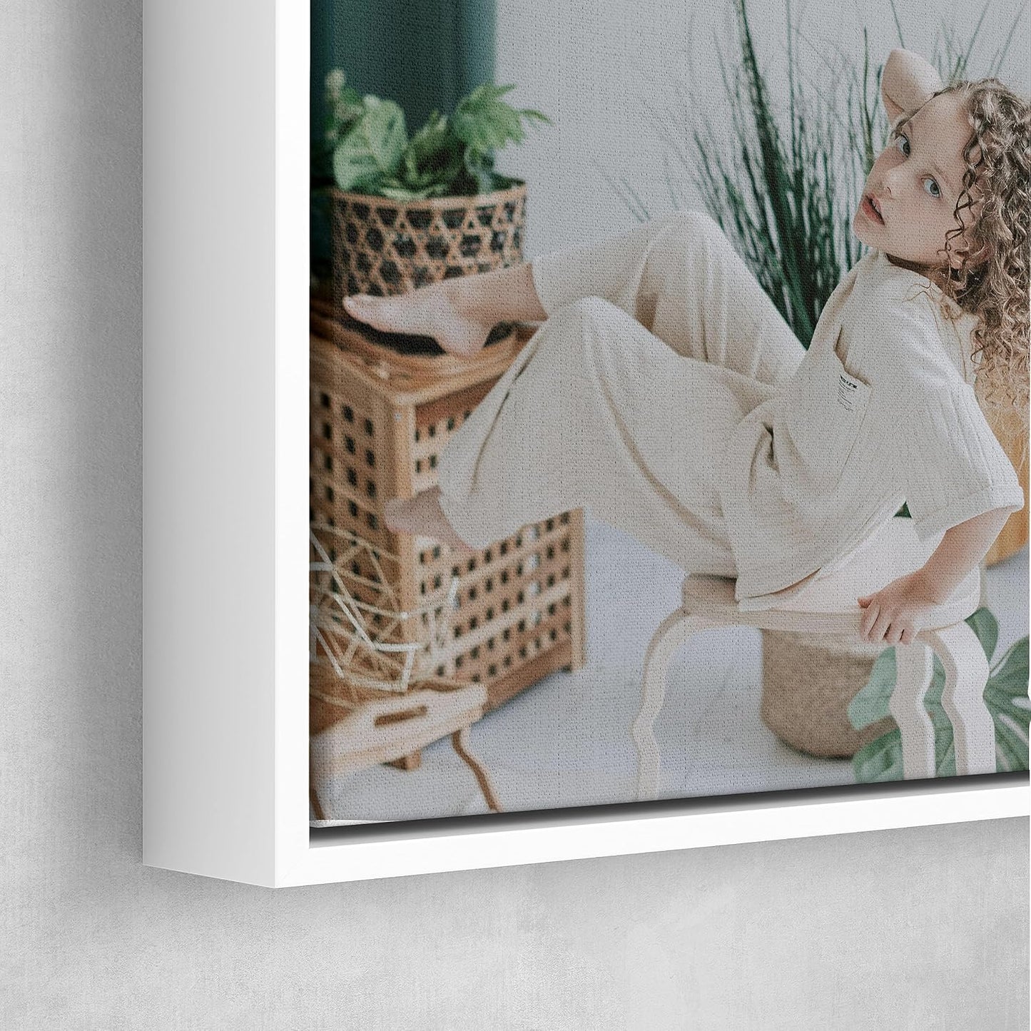 Personalized Custom Canvas Prints: Photo On Canvas (White, 24X32) Transform Your Photos into Stunning Framed Wall Art Digitally Printed Photo To Canvas Ideal for Home Decor, Gifts Keepsakes.