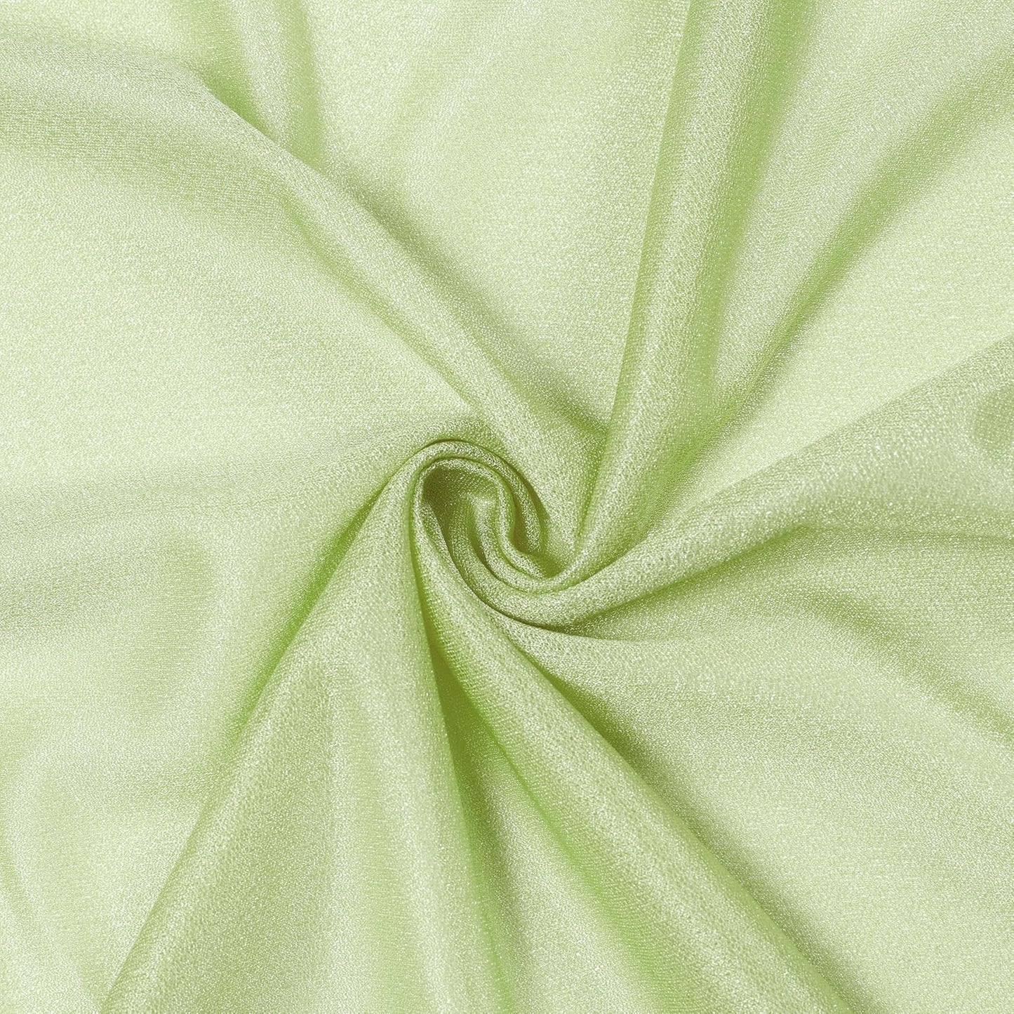 VDS Pack of 2 Panel (30 Inch X 30 Feet) Wedding Arch Draping Fabric Sheer Chiffon Fabric Drapery for Wedding Ceremony Reception Swag Backdrop Canopy Chuppah ARBO Altars Decoration (Sage Green)