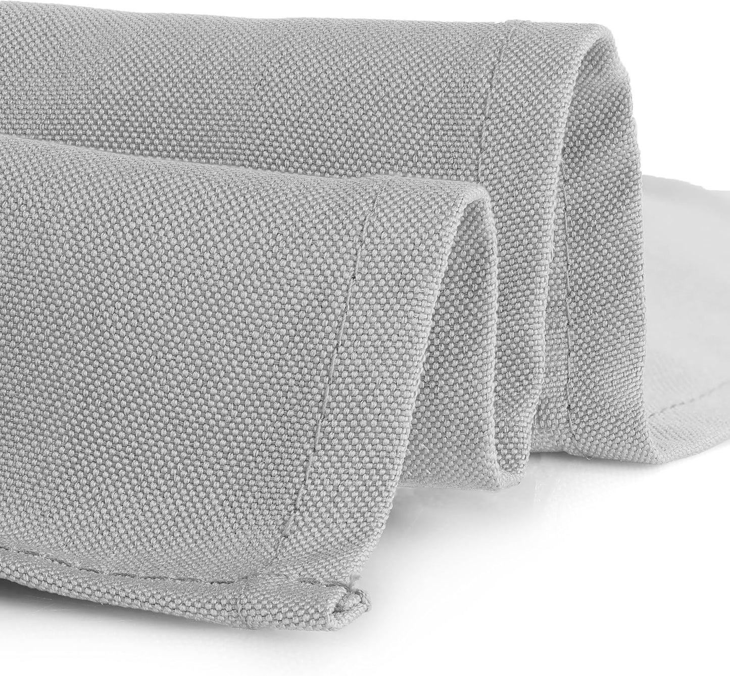 Gee Di Moda Square Tablecloth - 52 x 52 Inch Silver Table Cloth for Small Square or Round Tables - Heavy Duty Washable Fabric - for Buffet Table, Holiday Party, Dinner, Wedding & Baby Shower