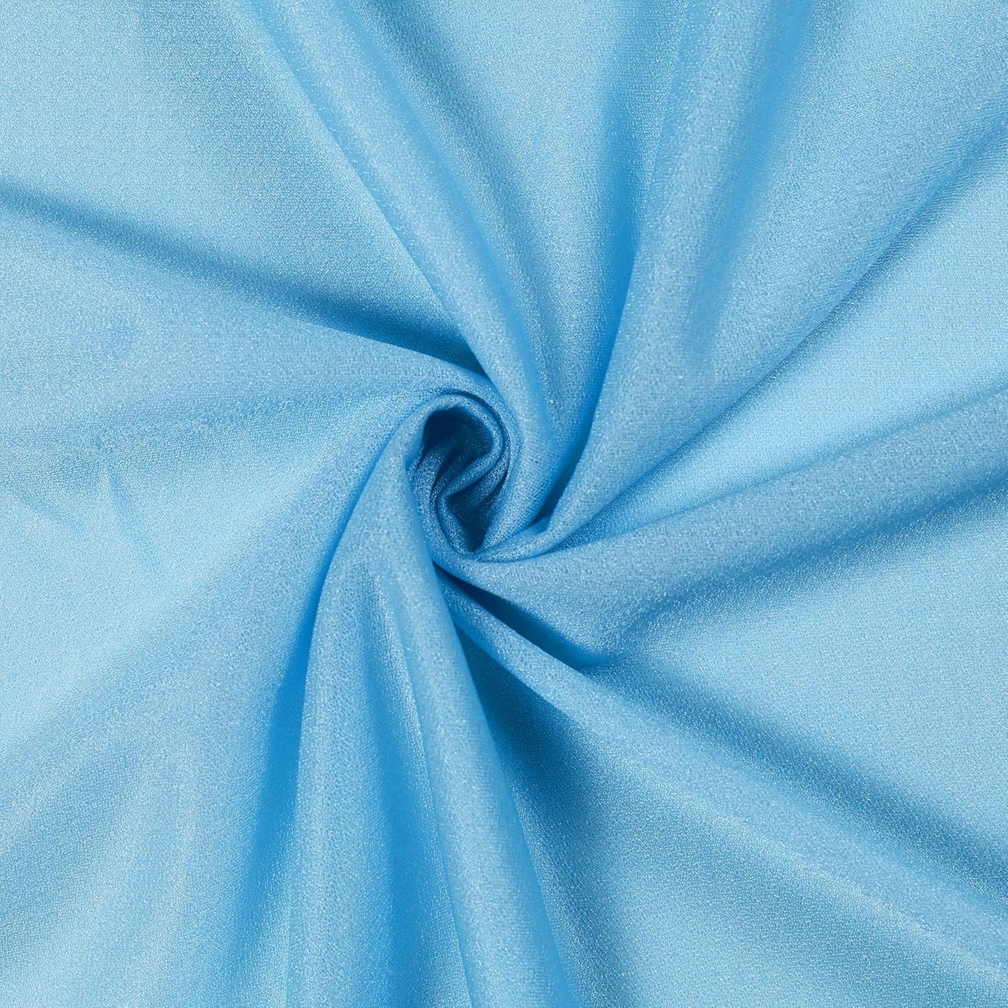 VDS Pack of 2 Panel (30 Inch X 40 Feet) Wedding Arch Draping Fabric Sheer Chiffon Fabric Drapery for Wedding Ceremony Reception Swag Backdrop Canopy Chuppah ARBO Altars Decoration (Turquoise)