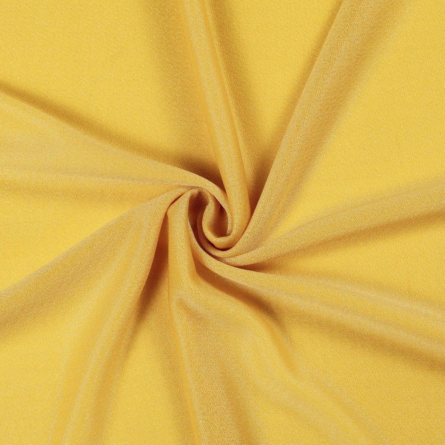 VDS Pack of 1 Panel (30 Inch X 20 Feet) Wedding Arch Draping Fabric Sheer Chiffon Fabric Drapery for Wedding Ceremony Reception Swag Backdrop Canopy Chuppah ARBO Altars Decoration (Gold)