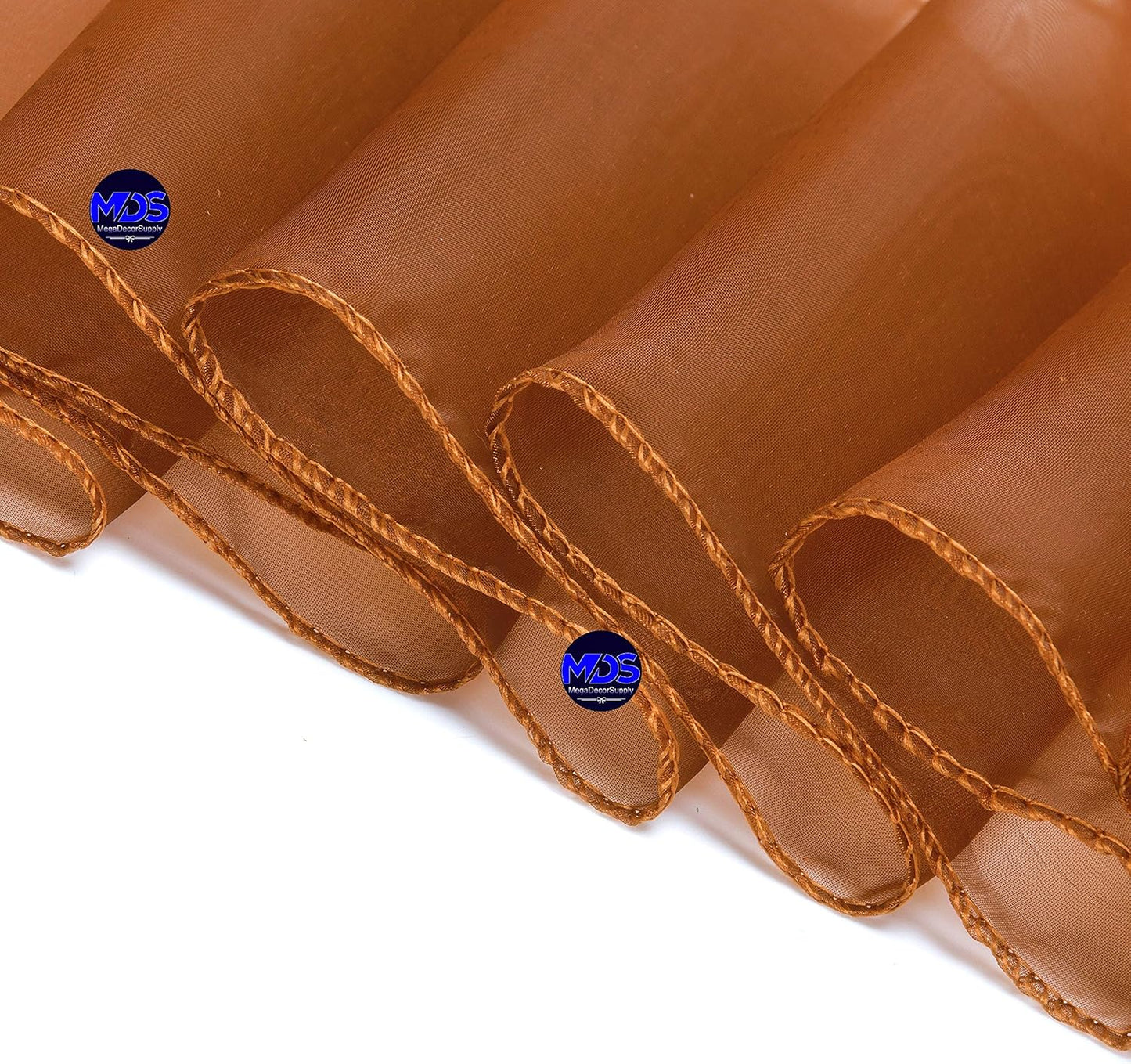 MDS Pack of 300 PCS Organza Chair Sashes Wider Dining Chair Bows Ribbon Tie Back for Wedding Party Birthday Bridal Shower Reception Event Banquet Home Chair Cover Decoration - Bronze