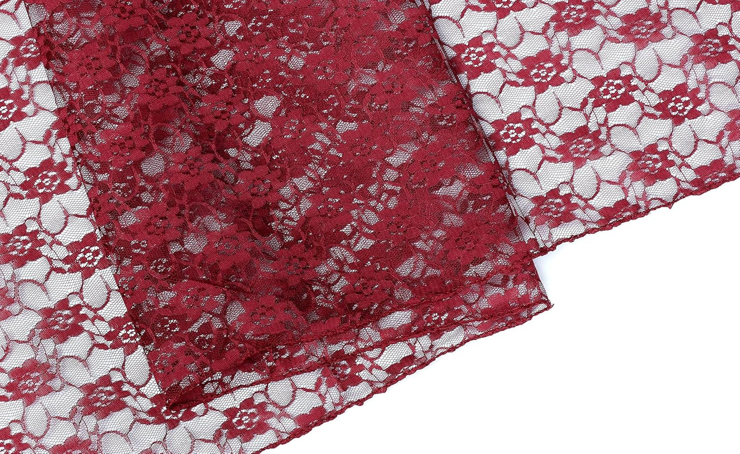 MDS Pack of 12 Wedding 12 x 108 inches Satin Table Runner for Wedding, Decorations for Birthday Parties, Banquets, Graduations, Engagements, Runners fit Rectangle, Round Table- Maroon